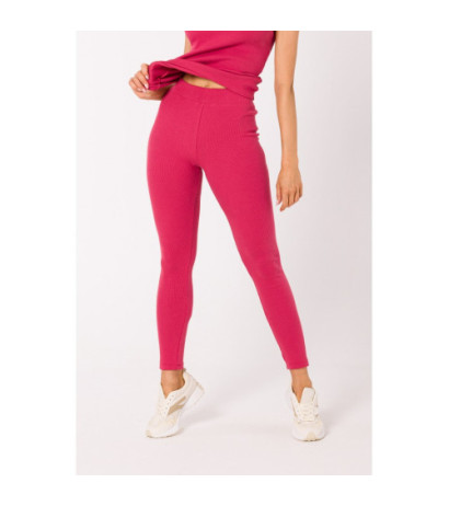 M734 Ribbed knit leggings - coral