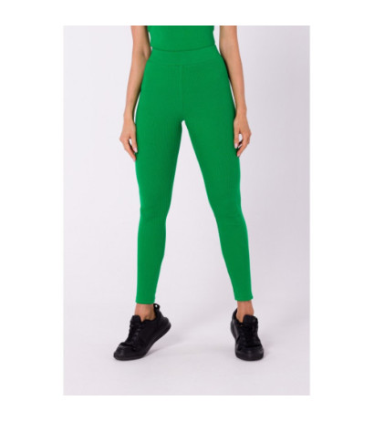 M734 Ribbed knit leggings - juicy green