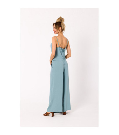 M737 Thin-strapped jumpsuit - agave