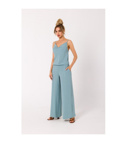 M737 Thin-strapped jumpsuit - agave