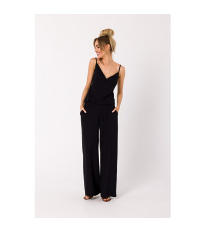 M737 Thin-strapped jumpsuit - black