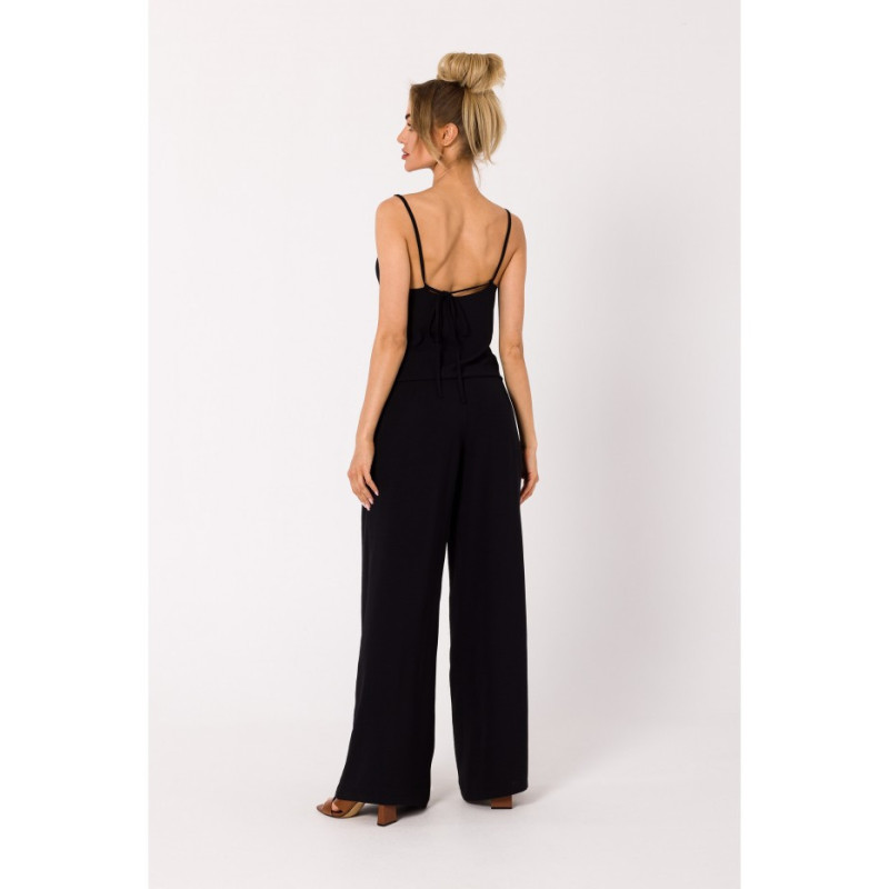 M737 Thin-strapped jumpsuit - black