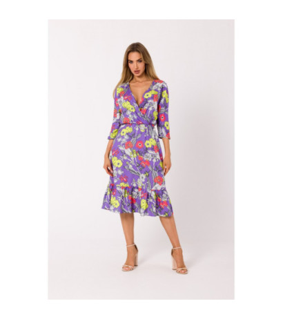 M739 Midi dress with envelope neckline - model 2