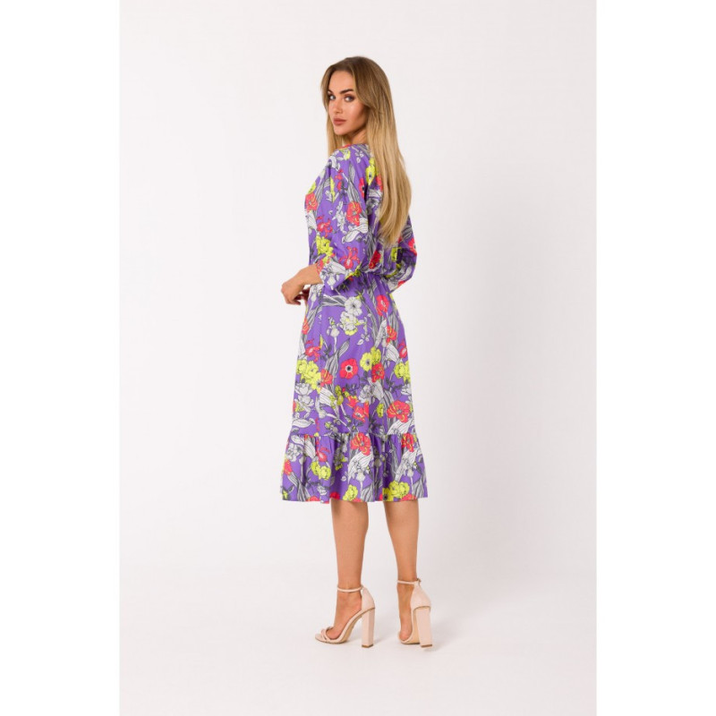 M739 Midi dress with envelope neckline - model 2