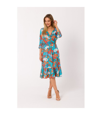 M739 Midi dress with envelope neckline - model 3