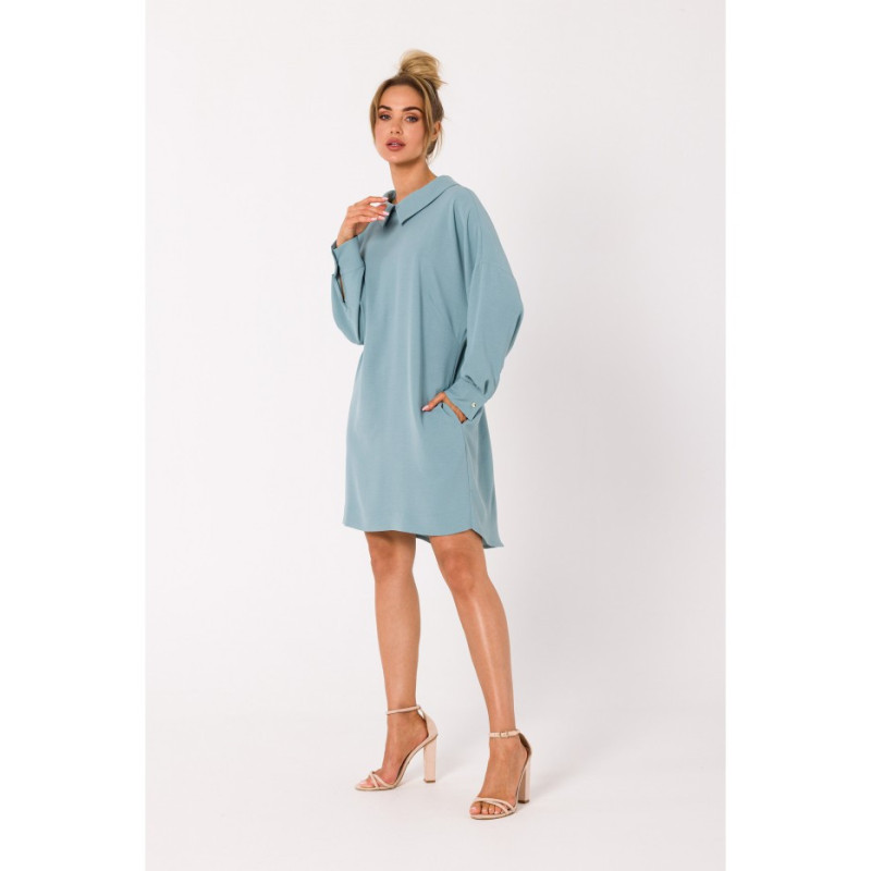 M740 Chain shirt dress - agave