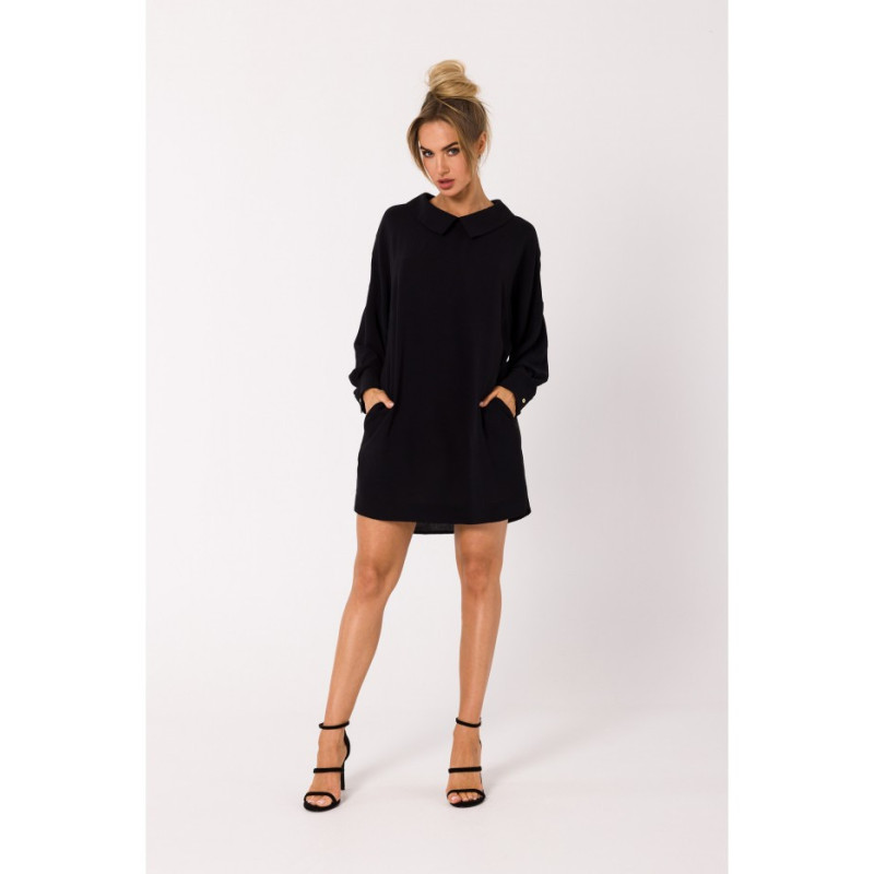 M740 Chain shirt dress - black