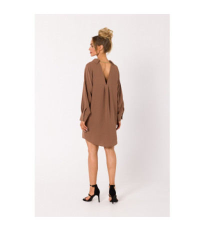 M740 Chain shirt dress - chocolate