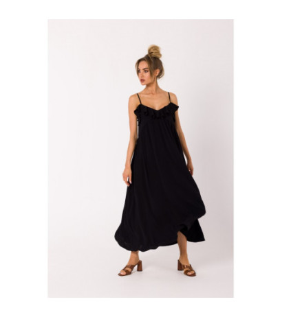 M743 Thin Strap Dress - black