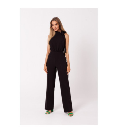 M746 Halter neck jumpsuit - black