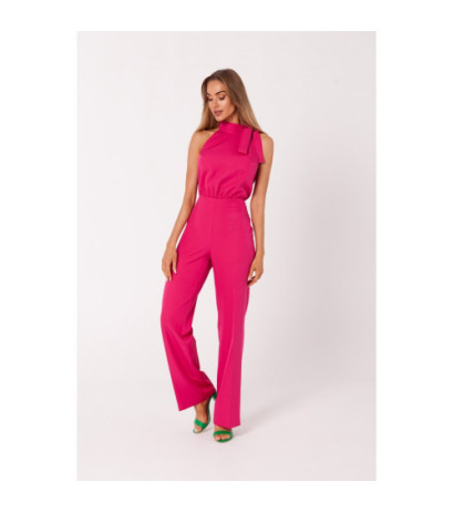 M746 Halter neck jumpsuit - fuchsia