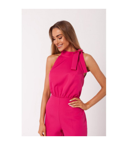 M746 Halter neck jumpsuit - fuchsia