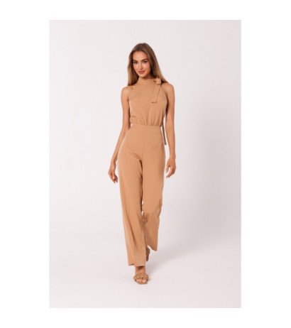 M746 Halter neck jumpsuit - caramel