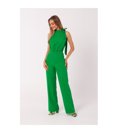 M746 Halter neck jumpsuit - luscious green