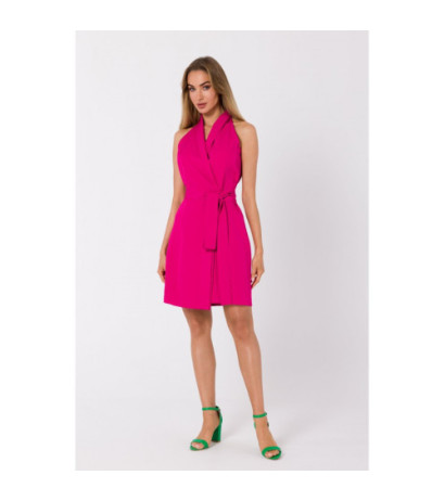 M747 Sleeveless jacket dress - fuchsia