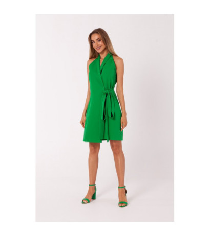 M747 Sleeveless jacket dress - luscious green