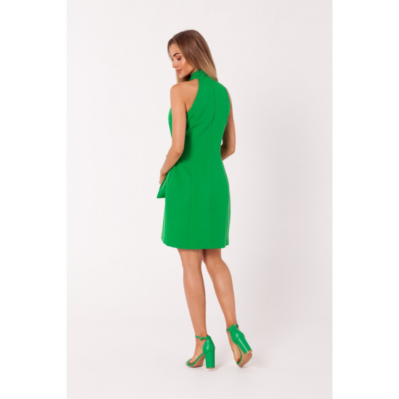 M747 Sleeveless jacket dress - luscious green