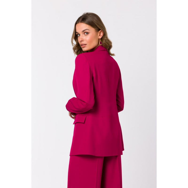 S330 Unbuttoned jacket - plum