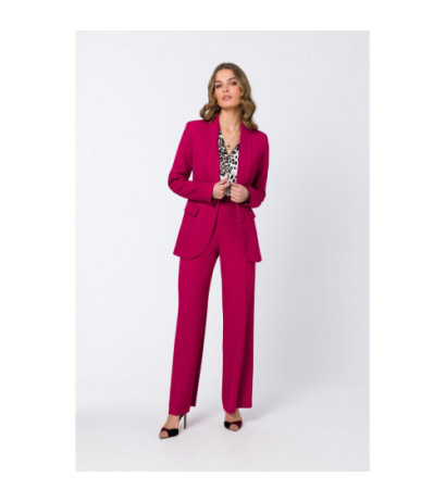 S330 Unbuttoned jacket - plum