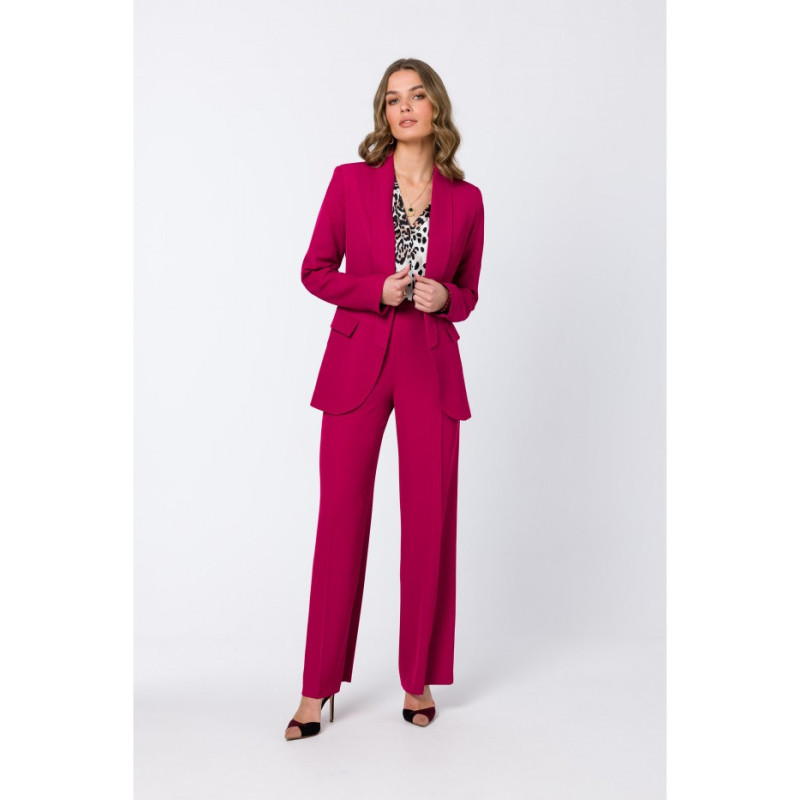 S330 Unbuttoned jacket - plum