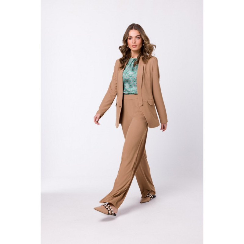 S331 Pants with wide legs - beige