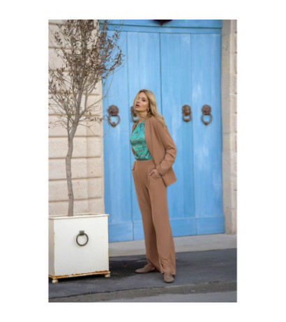 S331 Pants with wide legs - beige