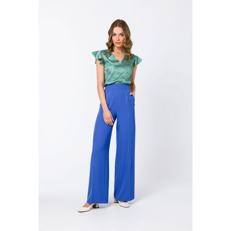 S331 Pants with wide legs - blue