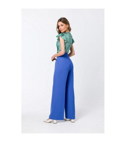 S331 Pants with wide legs - blue