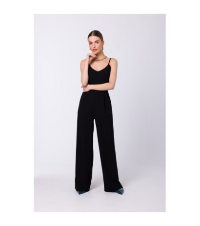 S333 Thin-strapped jumpsuit - black