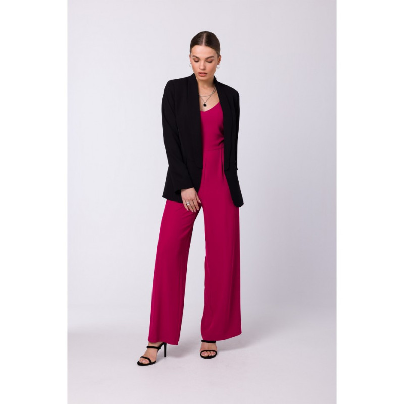 S333 Thin-strapped jumpsuit - plum