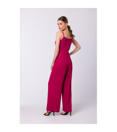 S333 Thin-strapped jumpsuit - plum