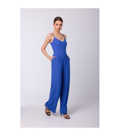 S333 Thin-strapped jumpsuit - blue