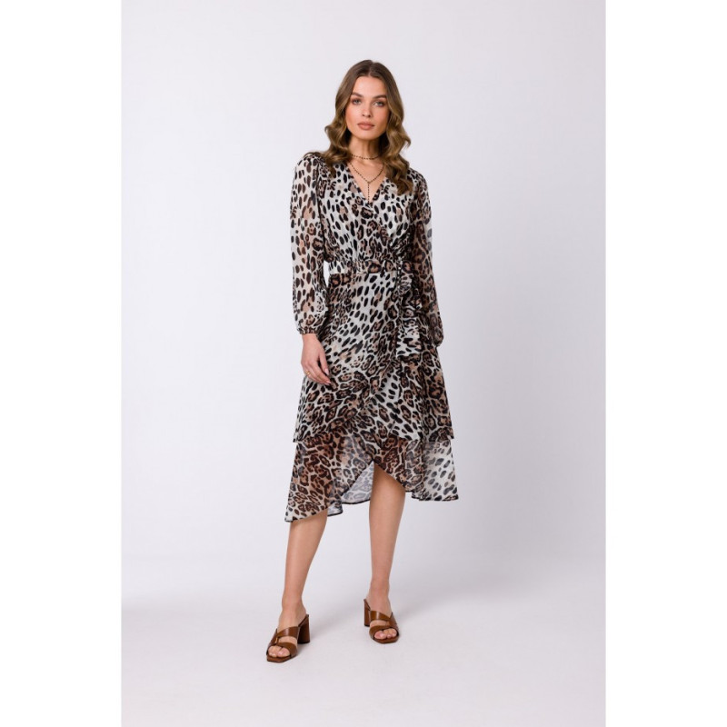 S341 Printed envelope dress - model 2