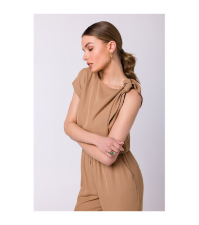 S345 Jumpsuit with shoulder tie - beige