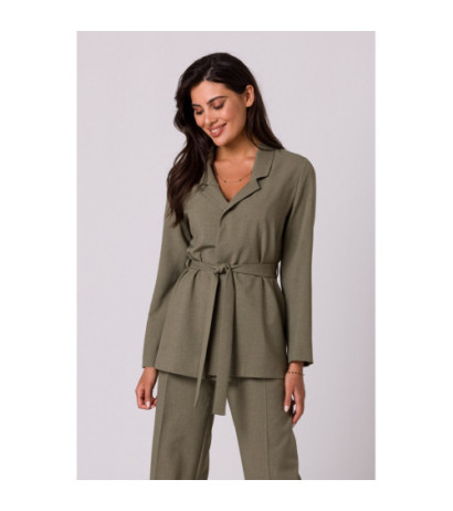 B253 Tiered jacket - olive green