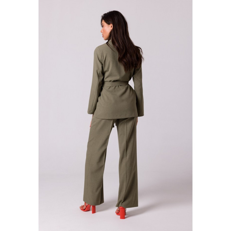 B253 Tiered jacket - olive green