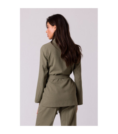 B253 Tiered jacket - olive green