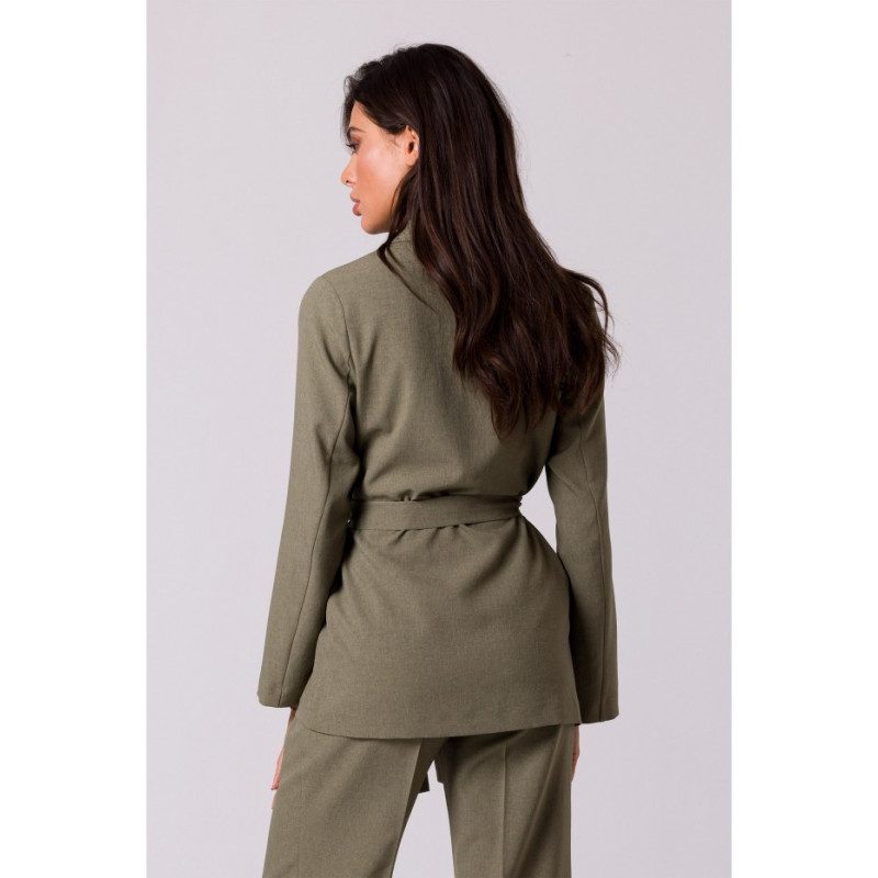 B253 Tiered jacket - olive green