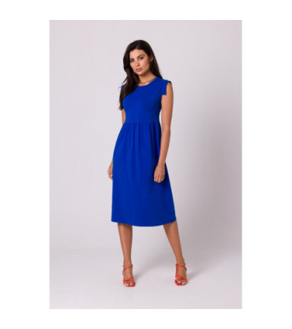 B262 High waist dress - cornflower