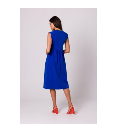 B262 High waist dress - cornflower