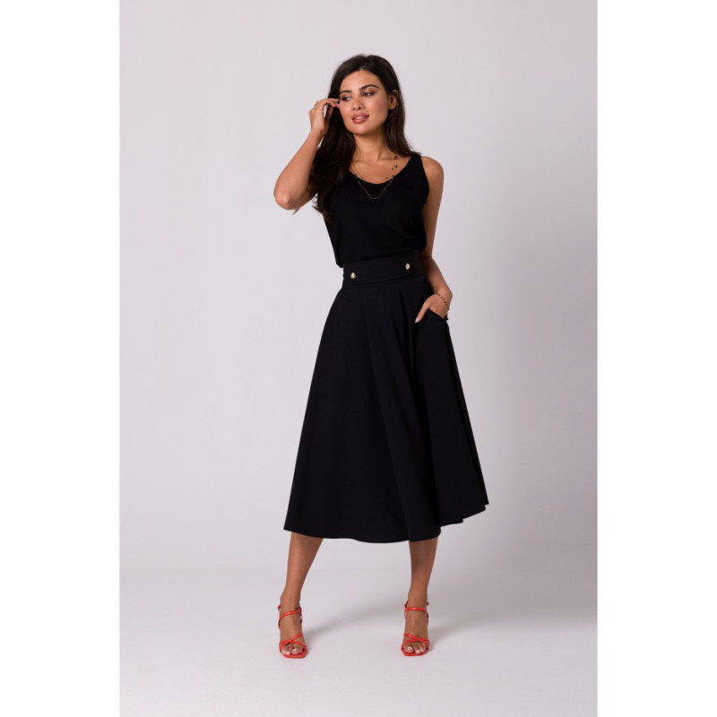 B265 High-waisted skirt - black