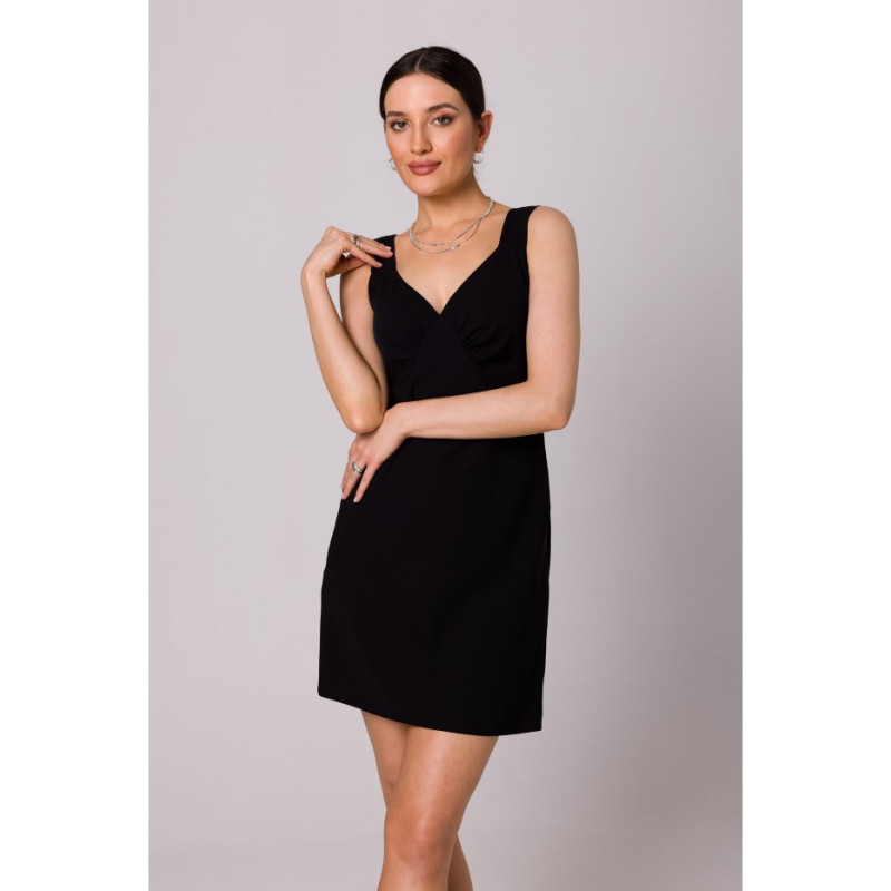 K159 Strapless mini dress - black