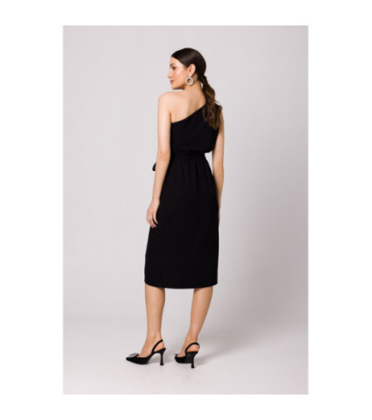 K160 One shoulder dress - black