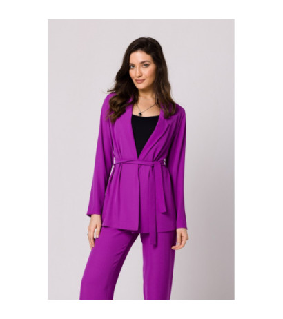 K161 Tie waist jacket - lavender