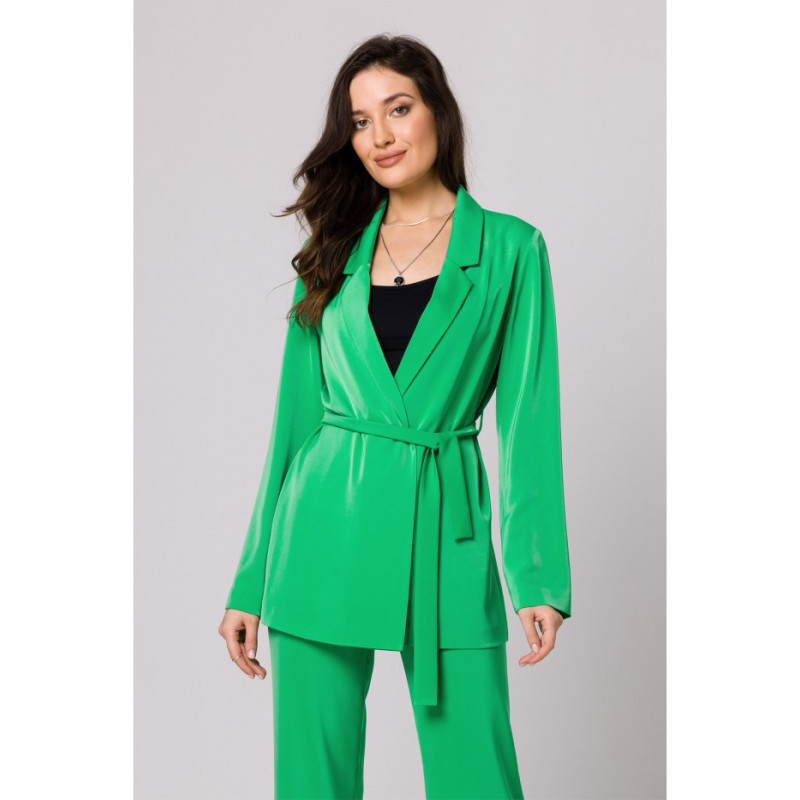 K161 Tie waist jacket - juicy green