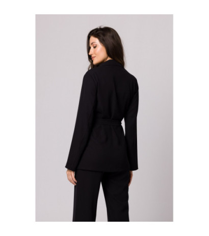 K161 Tie waist jacket - black