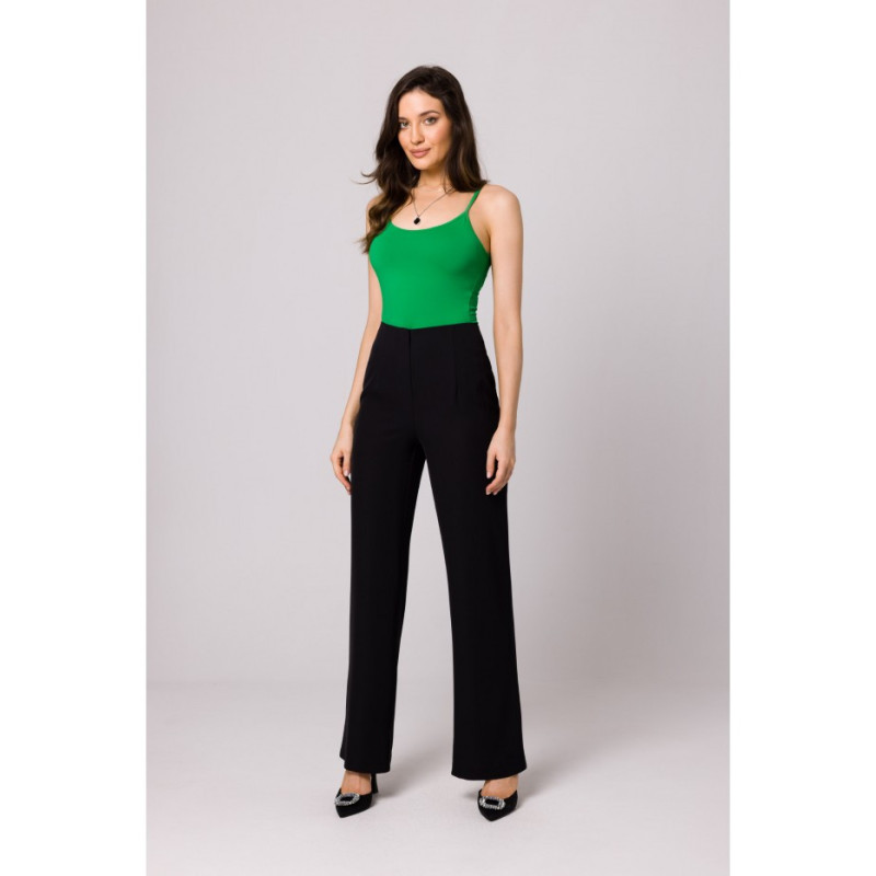 K162 High-waisted pants - black