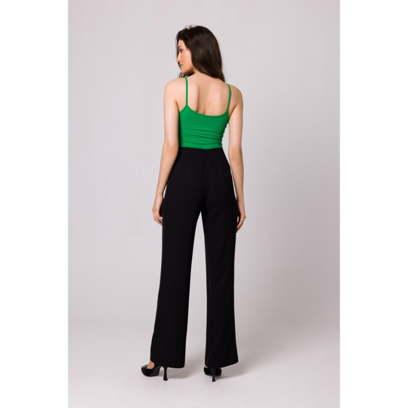 K162 High-waisted pants - black