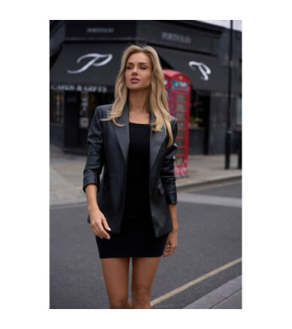 M748 Ecological leather jacket - black