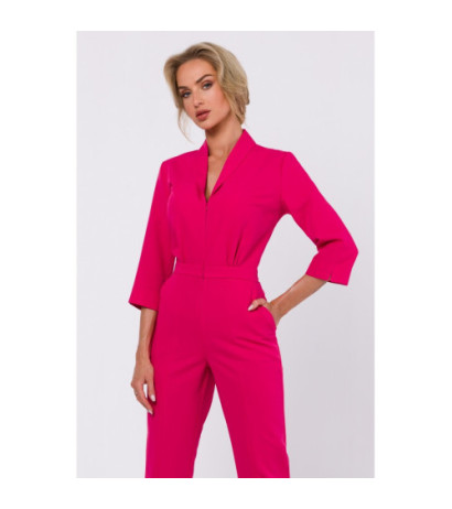 M751 Shawl collar jumpsuit - pink